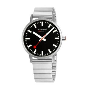 Mondaine Watch SBB Classic Armbanduhr mit Metallarmband  weiß