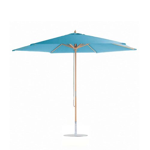 ikarus Landhausschirm rund Sonnenschirm ohne Schirmständer  hellblau