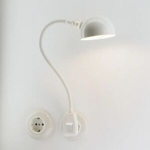Stiletto Design Vertreib Glühwürmchen Standard Halbkugel-Reflektor Steckerleuchte mit LED-Leuchtmittel  weiß