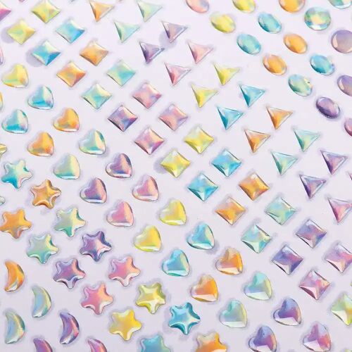 Baker Ross Selbstklebende Kristallsteine in Pastellfarben  (560 Stück)