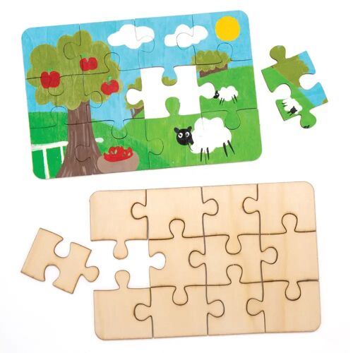 Baker Ross Puzzles aus Holz (8 Stück )