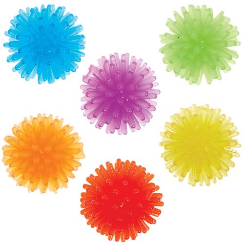 Regenbogenfarben-Mini-Igel-Bälle (12 Stück)