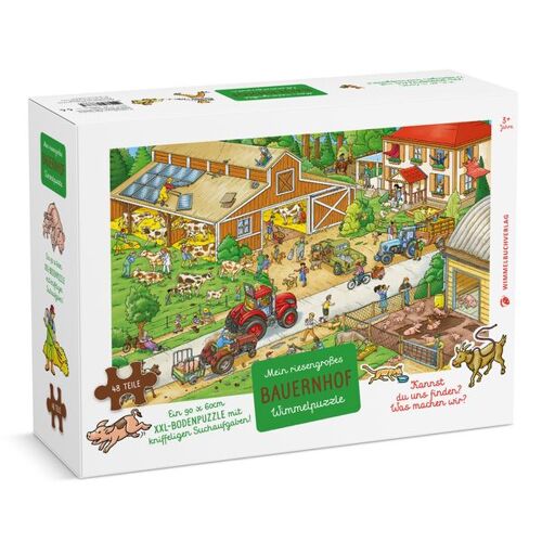 Mein riesengroßes Bauernhof Wimmelpuzzle (Kinderpuzzle)