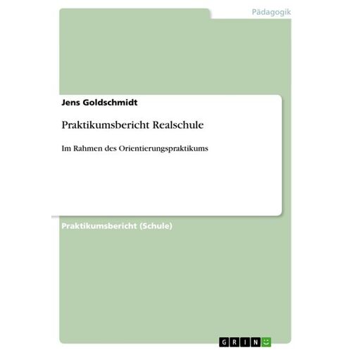 GRIN Praktikumsbericht Realschule -21.0 x 14.8 x 0.3 cm