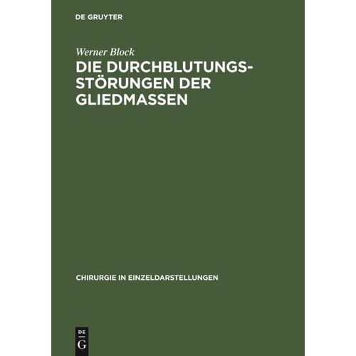 De Gruyter Die Durchblutungsstörungen der Gliedmassen -24.6 x 17.5 x 2.2 cm