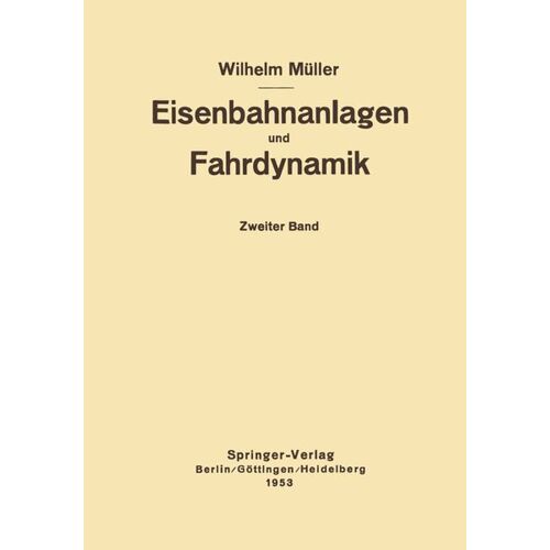 Springer Berlin Eisenbahnanlagen und Fahrdynamik -24.4 x 17.0 x 2.1 cm
