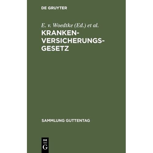De Gruyter Krankenversicherungsgesetz -19.6 x 12.5 x 3.4 cm