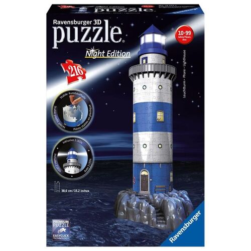 Leuchtturm, 3D-Puzzles Night Edition
