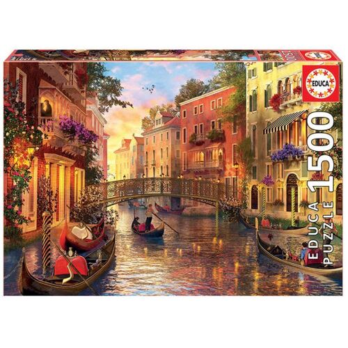 Puzzle Educa Sonnenuntergang Venedig 1500 Teile