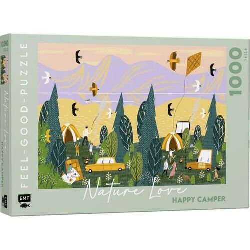 Feel-good-Puzzle 1000 Teile - NATURE LOVE: Happy Camper