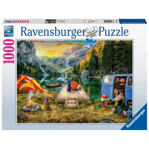 Ravensburger Puzzle Ravensburger Campingurlaub 1000 Teile -37.3 x 27.3 x 5.5 cm