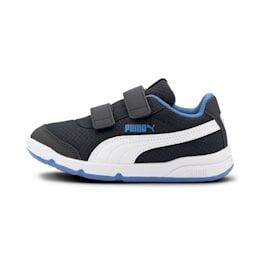 Puma Stepfleex 2 Mesh VE V Kids Sneaker Schuhe Für Kinder   Mit Aucun   Weiß/Blau/Schwarz   Größe: 32.5