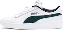 Puma Smash v2 L Kids' Trainers Schuhe Für Kinder   Mit Aucun   Weiß/Grün   Größe: 28.5