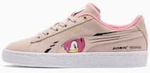 Puma x SONIC Suede Youth Sneaker Schuhe Für Kinder   Mit Aucun   Rosa   Größe: 38.5