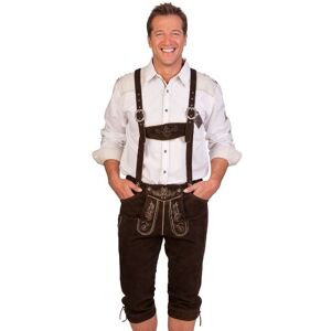 F.Sommerauer Modeproduktion Kniebundlederhose - KARL, Dunkelbraun, 44-Herren