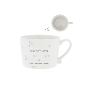 Bastion Collections Tasse - PERFECT LOVE, Weiß-