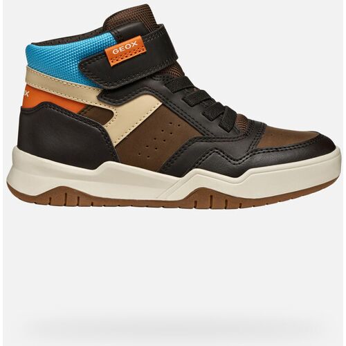 GEOX Schuhe Perth Junge Braun/hellblau male 37