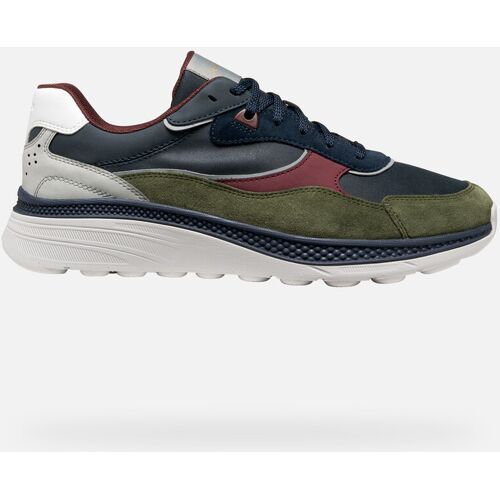 GEOX Schuhe Spherica Actif X1 Herr Marineblau/moosgrün male 43