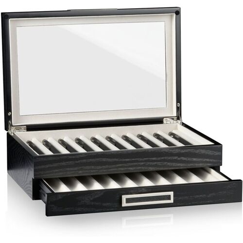Heisse & Söhne Aufbewahrungsbox Stifte Monteray 20 - Esche Schwarz Seidenmatt