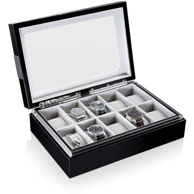 Heisse & Söhne Uhrenbox Executive 10 - Schwarz Heisse & Söhne Uhrenbox Executive 10 - Schwarz