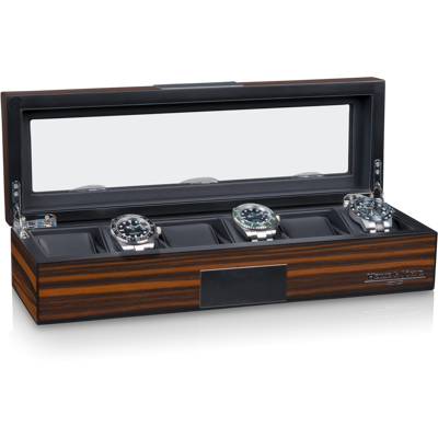Heisse & Söhne Uhrenbox Vegas 6 - Ebony Heisse & Söhne Uhrenbox Vegas 6 - Ebony