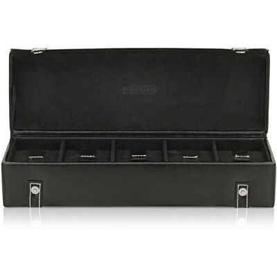 Friedrich23 Uhrenkoffer London für 5 Uhren - Schwarz Friedrich23 Uhrenkoffer London für 5 Uhren - Schwarz