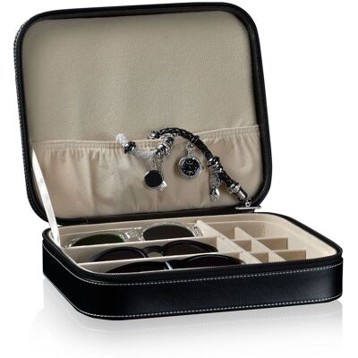 Designhütte Brillenbox / Schmucketui Stella 2 für drei Brillen und Schmuck -... Designhütte Brillenbox / Schmucketui Stella 2 für drei Brillen und Schmuck -...