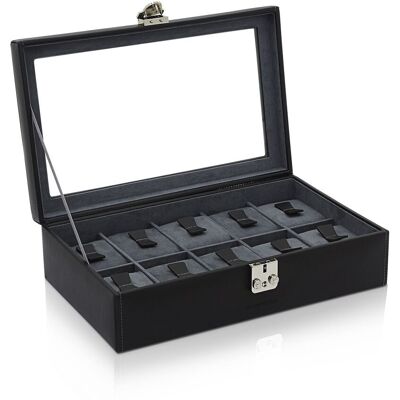 Friedrich23 Uhrenkasten Infinity 10 - Schwarz/Anthrazit Friedrich23 Uhrenkasten Infinity 10 - Schwarz/Anthrazit