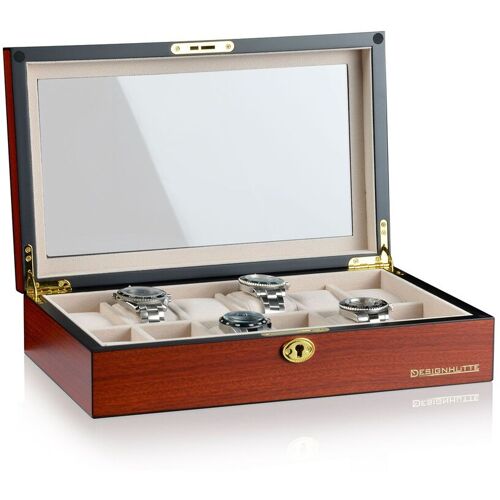 Designhütte Uhrenbox Auckland 12 - Kirsche