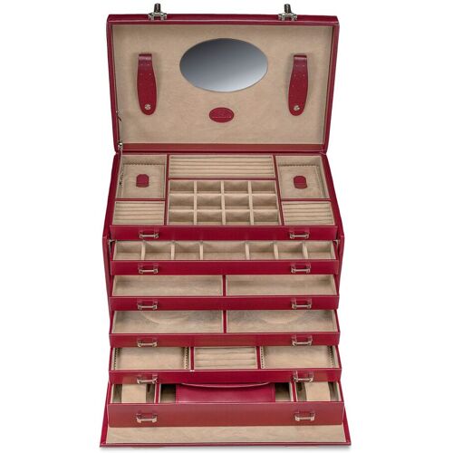 Windrose Schmuckkästchen Merino 4 - Rot