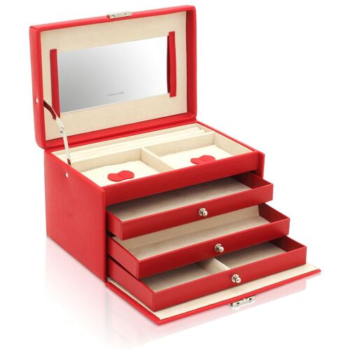 Friedrich23 Schmuckkoffer Jolie 2.0 - - Rot