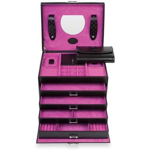 Windrose Schmuckkästchen Merino 13 - Schwarz