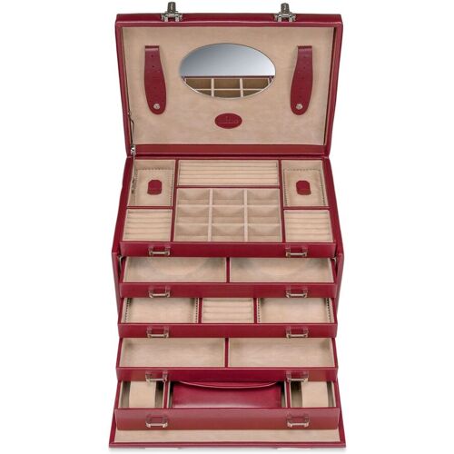 Windrose Schmuckkästchen Merino 8 - Rot