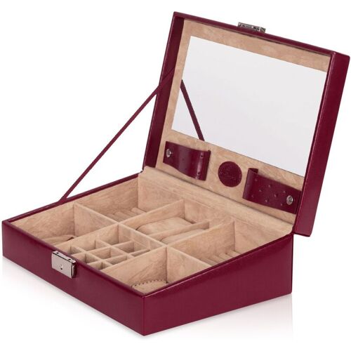 Windrose Schmuckkästchen Merino - Schmuckkassette - Rot