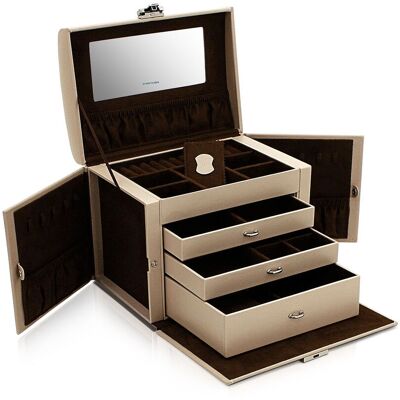 Friedrich23 Schmuckkoffer Cordoba Xl - Beige Friedrich23 Schmuckkoffer Cordoba Xl - Beige