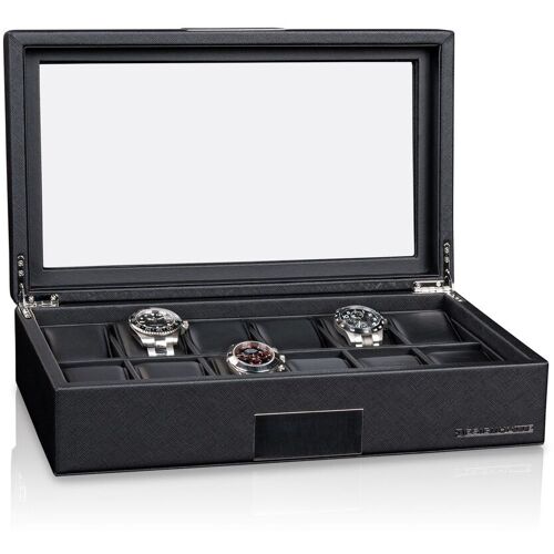 Designhütte Uhrenbox Aturo 12 - Schwarz