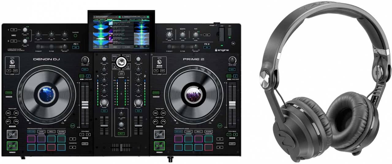 Denon DJ Prime 2 + Zomo HD-3000