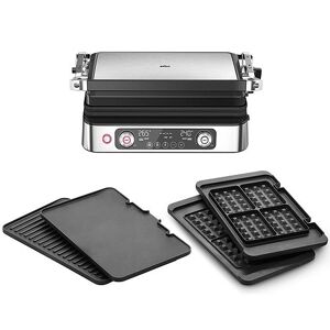 Braun Multigrill 9 Pro Kontaktgrill 2.200 Watt Leistung inkl. Waffelplatten