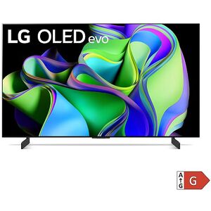 LG 42''/106cm OLED Smart TV 4k Ultra HD Dolby Atmos Sprachsteuerung OLED42C31LA.AEU