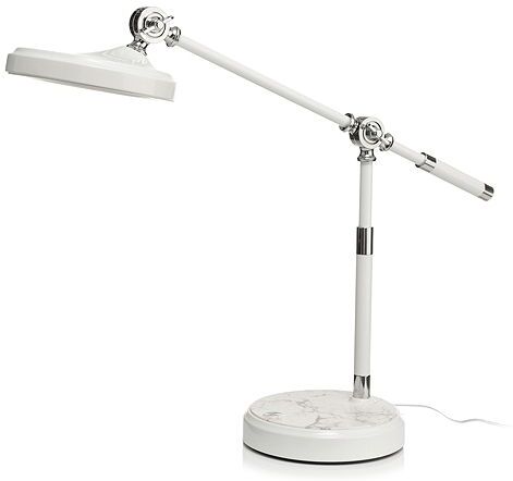 "LED-Desk Lamp Retro-Tischleuchte Marmoroptik verstellbarer Kopf 3 Helligkeitsstufen"