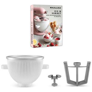 KitchenAid Speiseeisbereiter 5KSMICM inkl. Rezeptbuch 2tlg.-Set