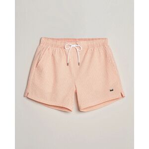 Boss BLACK Velvetfish Seersucker Swimshorts Orange