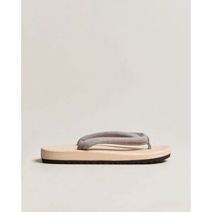 Beams Japan Wooden Geta Sandals Light Grey