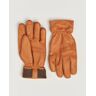 Hestra Kjetil Deerskin Rib Knitted Cuff Glove Cognac