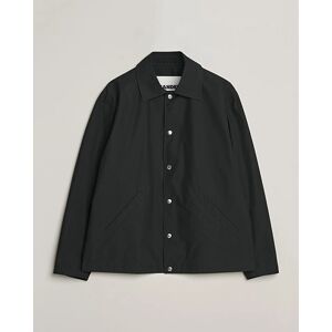 Jil Sander Back Printed Coach Jacket Black