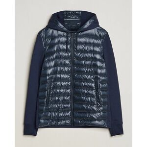 Herno Hybrid Hooded Zip Jacket Navy