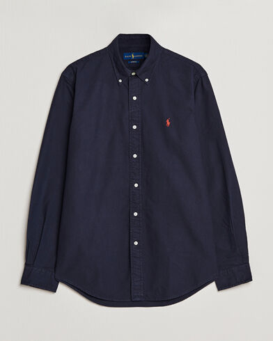 Polo Ralph Lauren Custom Fit Garment Dyed Oxford Shirt Navy