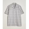 Massimo Alba Venice Macro Check Bowling Shirt Blue/Beige