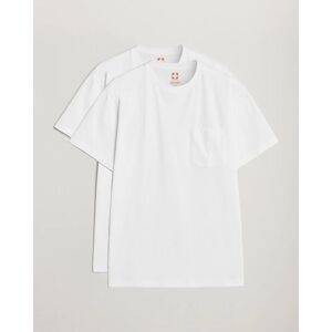 BEAMS PLUS 2-Pack Pocket T-Shirt White
