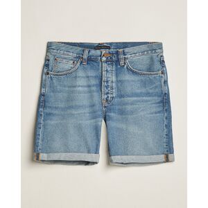 Nudie Jeans Josh Denim Shorts Blue Haze